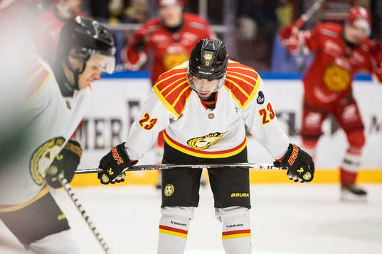 Brynäs IFs Tyler Vesel deppar