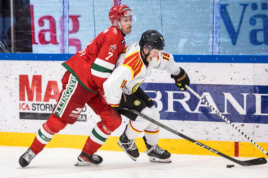 Moras Andre Dahlqvist och Brynäs Tyler Kelleher