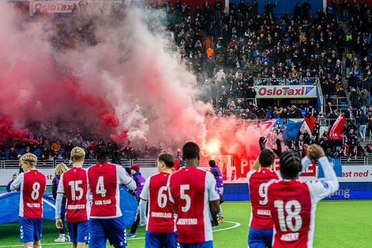 Spectators in the stands