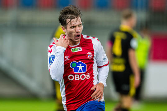 Remi-André Svindland of KFUM celebrates