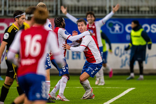 Remi-André Svindland of KFUM celebrates