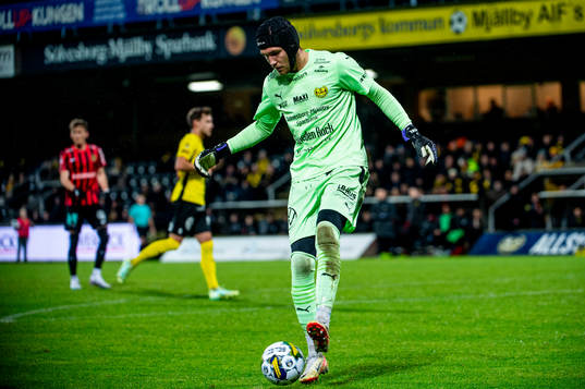 Mjällbys målvakt Noel Törnqvist