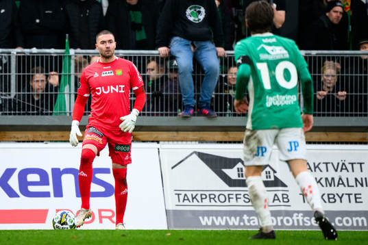 GAISs målvakt Mergim Krasniqi