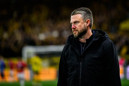 Elfsborgs manager Jimmy Thelin deppar