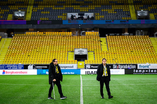 Elfsborgs ordförande Sune Lundqvist och klubbchef Stefan