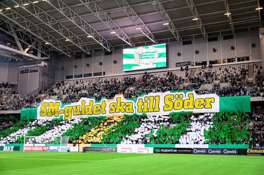 Hammarbys supportrar med tifo