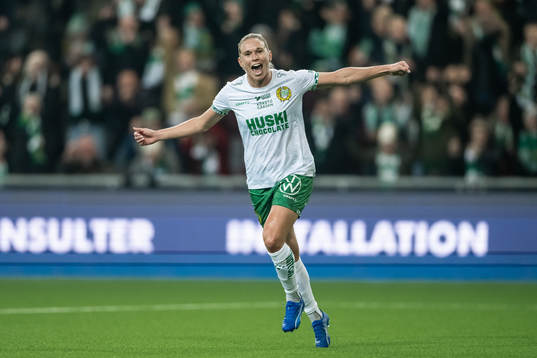 Hammarbys Jonna Andersson jublar