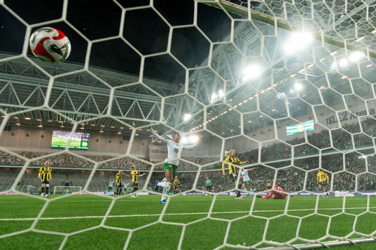 Under fotbollsmatchen i Damallsvenskan mellan Hammarby och