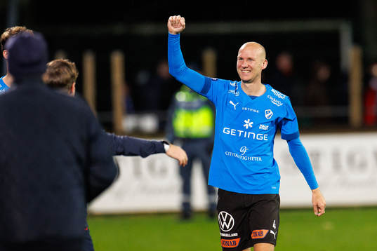 Halmstads Andreas Johansson jublar
