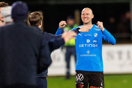 Halmstads Andreas Johansson jublar