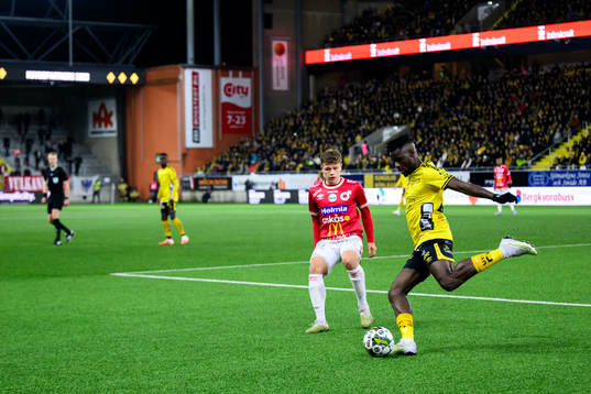 Degerfors Gustav Lindgren och Elfsborgs Ibrahim Buhari