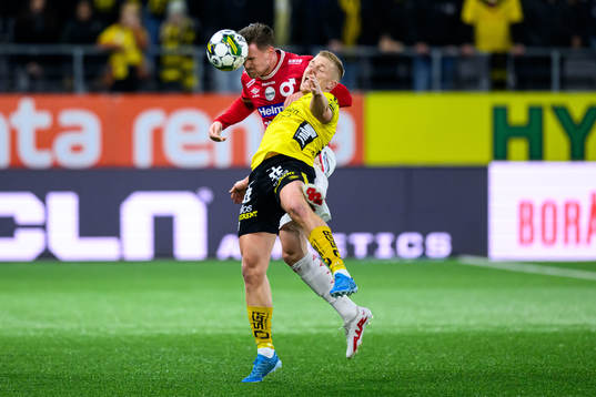 Degerfors Rasmus Örqvist och Elfsborgs Per Frick