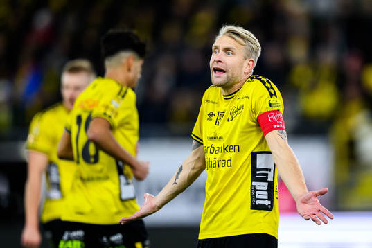 Elfsborgs Johan Larsson reagerar