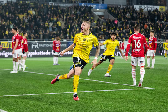 Elfsborgs Sebastian Holmen jublar