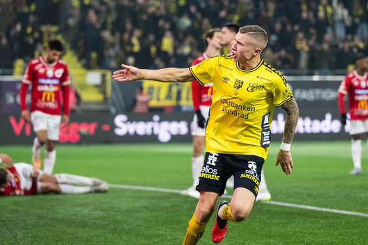 Elfsborgs Sebastian Holmen jublar