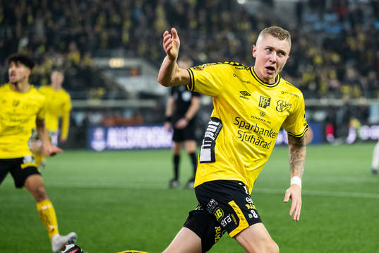 Elfsborgs Sebastian Holmen jublar