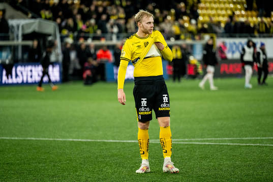Elfsborgs Sveinn Guðjohnsen deppar