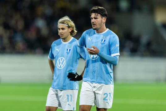 Malmö FFs Sebastian Nanasi och Stefano Vecchia