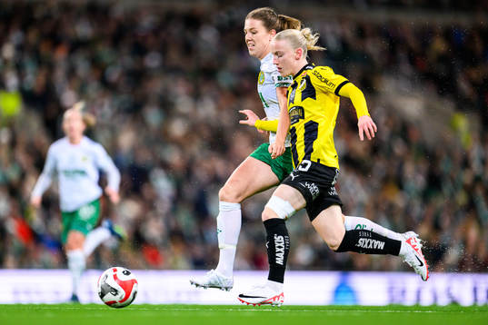 Hammarbys Emma Westin och Häckens Anna Sandberg
