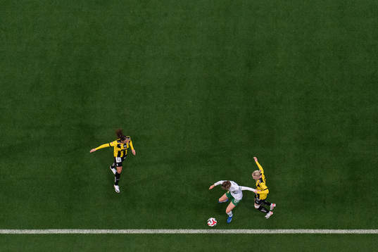 Hammarbys Smilla Vallotto och Häckens Anna Sandberg