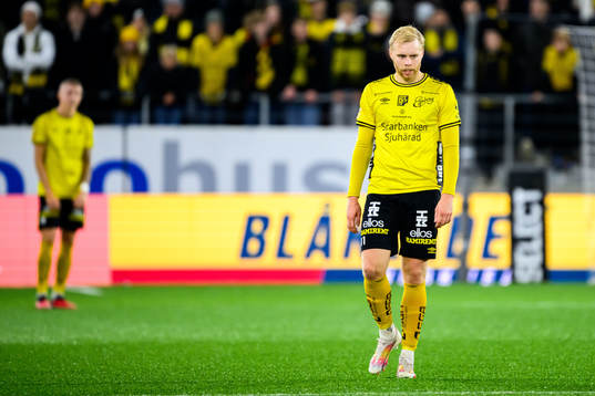 Elfsborgs Sveinn Guðjohnsen deppar