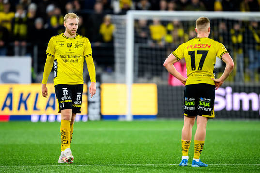 Elfsborgs Sveinn Guðjohnsen deppar