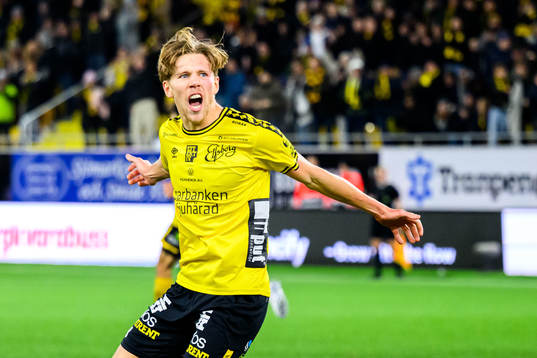 Elfsborgs Noah Söderberg jublar