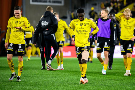 Elfsborgs Jens Jakob Dyhr Thomasen och Emmanuel Boateng