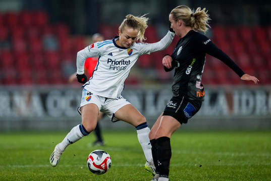 Djurgårdens Tove Almqvist och Kamilla Lilhammer Karlsen
