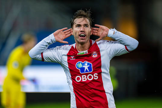 Remi-André Svindland of KFUM celebrates