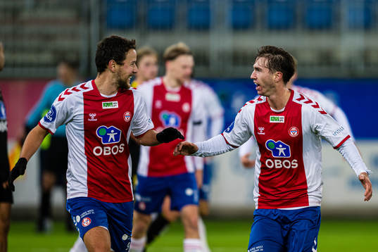 Remi-André Svindland of KFUM celebrates