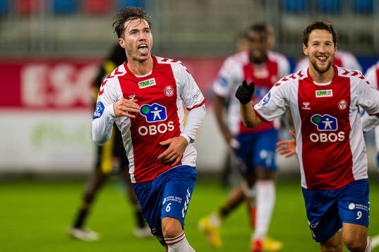Remi-André Svindland of KFUM celebrates