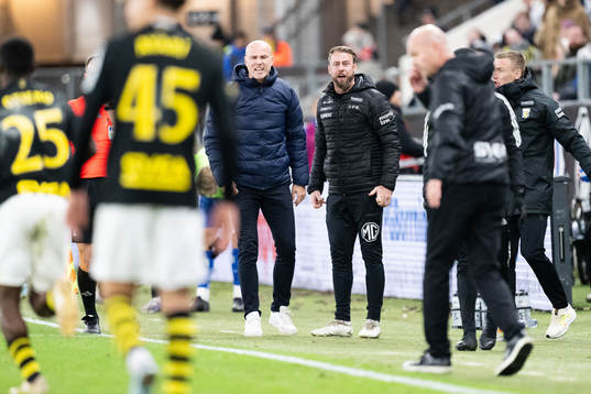 IFK Göteborgs tränare Jens Berthel Askou och assisterande