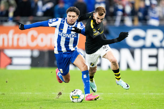 IFK Göteborgs Thomas Santos och AIKs Ioannis Pittas