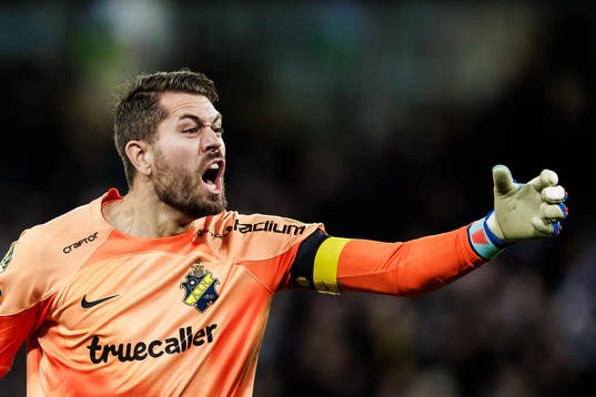 AIKs Kristoffer Nordfeldt jublar