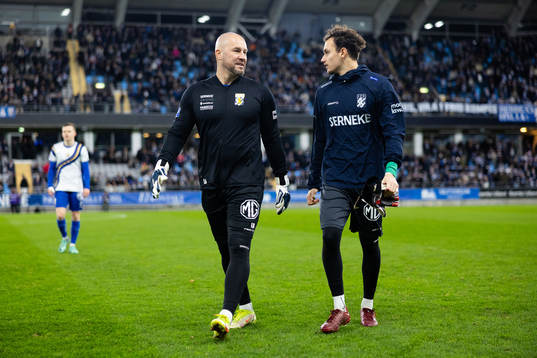 IFK Göteborgs målvaktstränare Lee Baxter och  målvakt