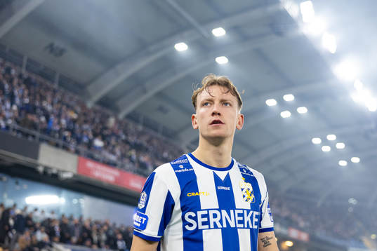 IFK Göteborgs Sebastian Hausner innan  fotbollsmatchen i