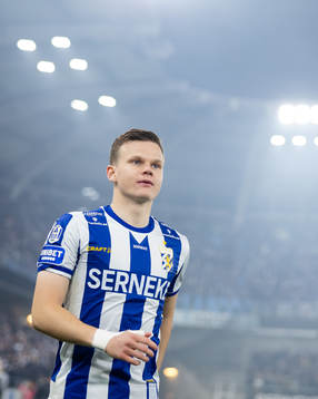 IFK Göteborgs Kolbeinn Thordarson innan  fotbollsmatchen i