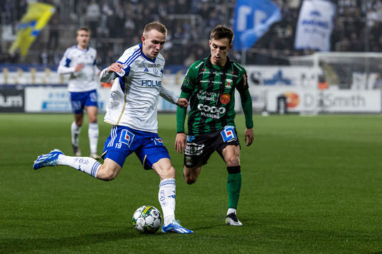 IFK Norrköpings Victor Stange Lind och Varbergs Anton