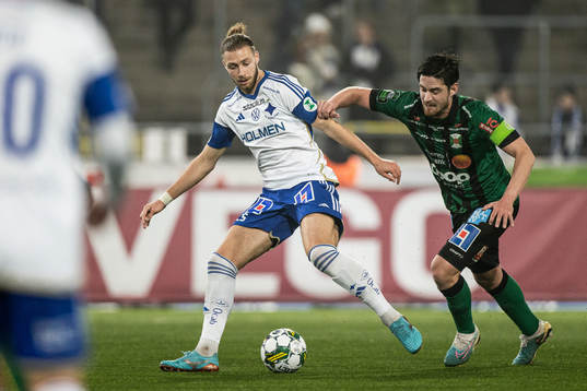 IFK Norrköpings Kevin Höög Jansson och Varbergs Robin