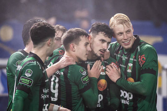 Varbergs Dion Krasniqi jublar