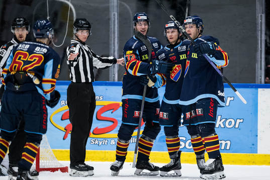 Djurgårdens Olle Liss jublar