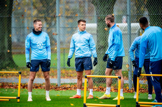 Niklas Moisander, Jonas Knudsen och Pontus Jansson