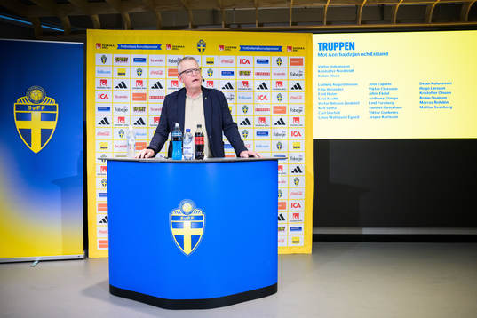 Janne Andersson, head coach of the Swedish men’s football