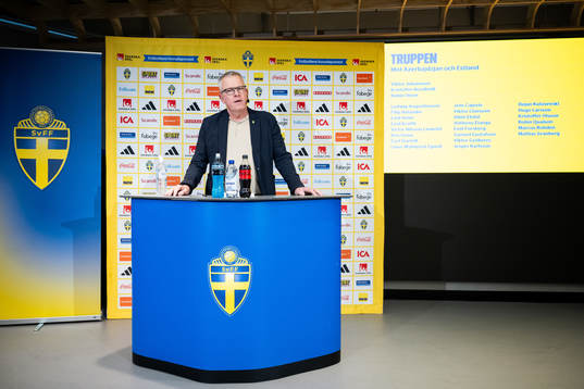 Janne Andersson, head coach of the Swedish men’s football