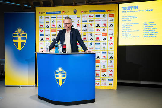 Janne Andersson, head coach of the Swedish men’s football