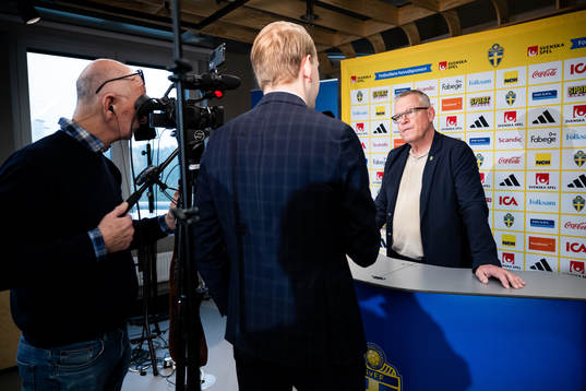 Janne Andersson, head coach of the Swedish men’s football
