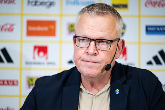 Janne Andersson, head coach of the Swedish men’s football