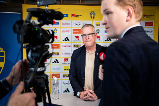 Janne Andersson, head coach of the Swedish men’s football