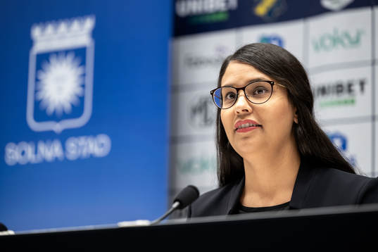 Sara Kukka-Salam, kommunstyrelsens ordförande i Solna stad